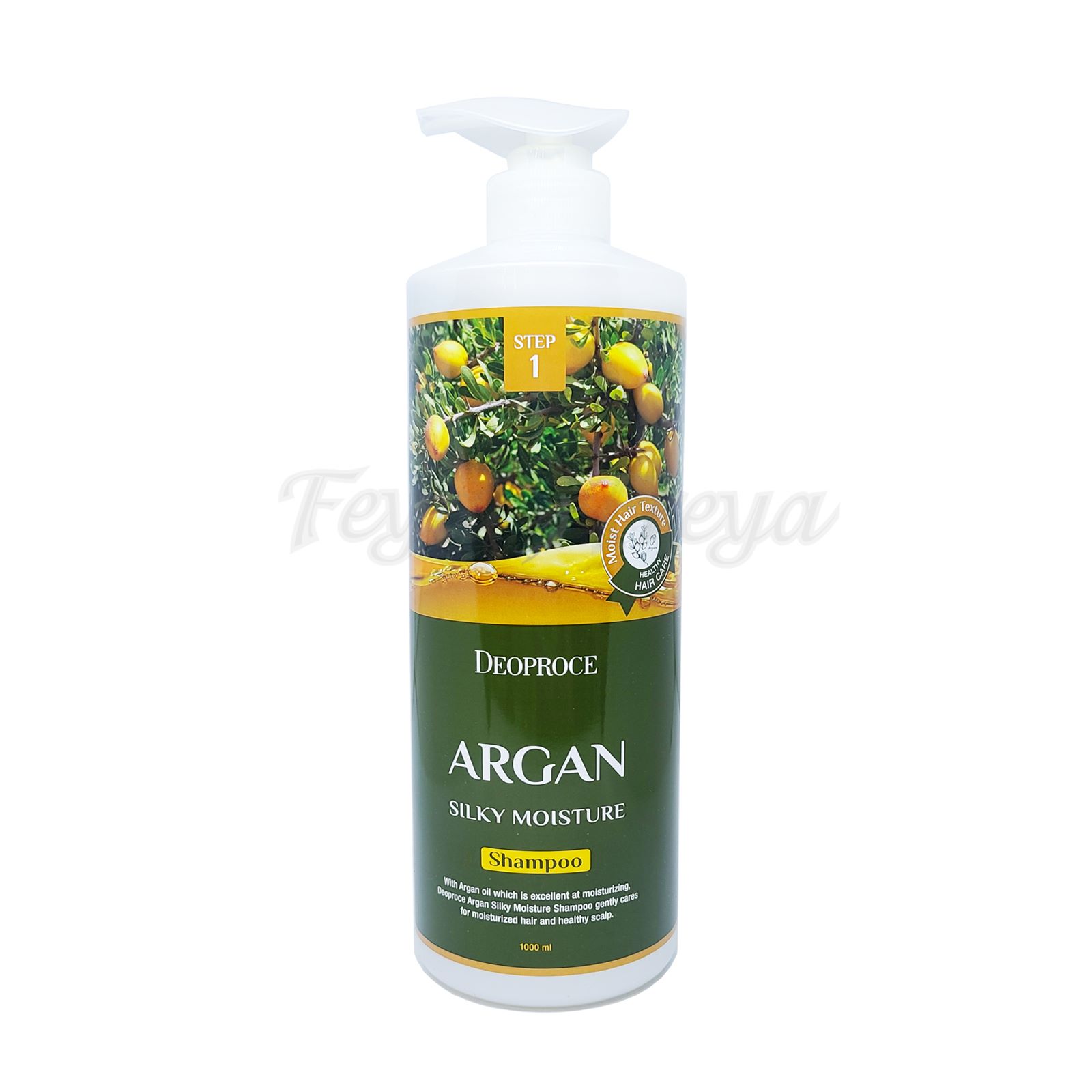 DEOPROCE ARGAN SILKY MOISTURE SHAMPOO 1000ml Шампунь от выпадения волос с экстрактом арганового масла 1000мл