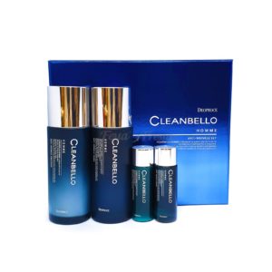 DEOPROCE CLEANBELLO HOMME ANTI-WRINKLE SET Мужской бьюти-набор с гидролизованным коллагеном