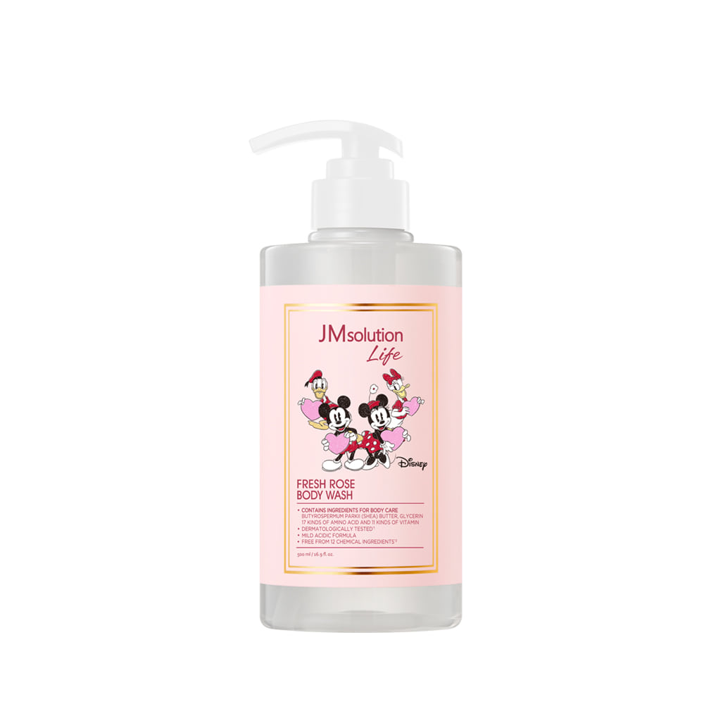 JM SOLUTION LIFE DISNEY FRESH ROSE BODY WASH 500ml Гель для душа с экстрактом розы 500мл