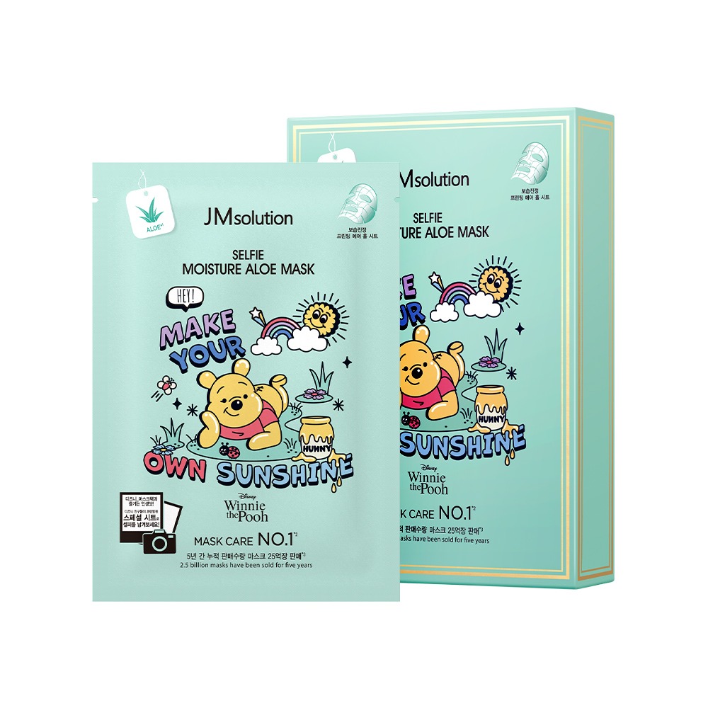JM SOLUTION SELFIE MOISTURE ALOE MASK 30ml Интенсивная увлажняющая маска с алое 30мл