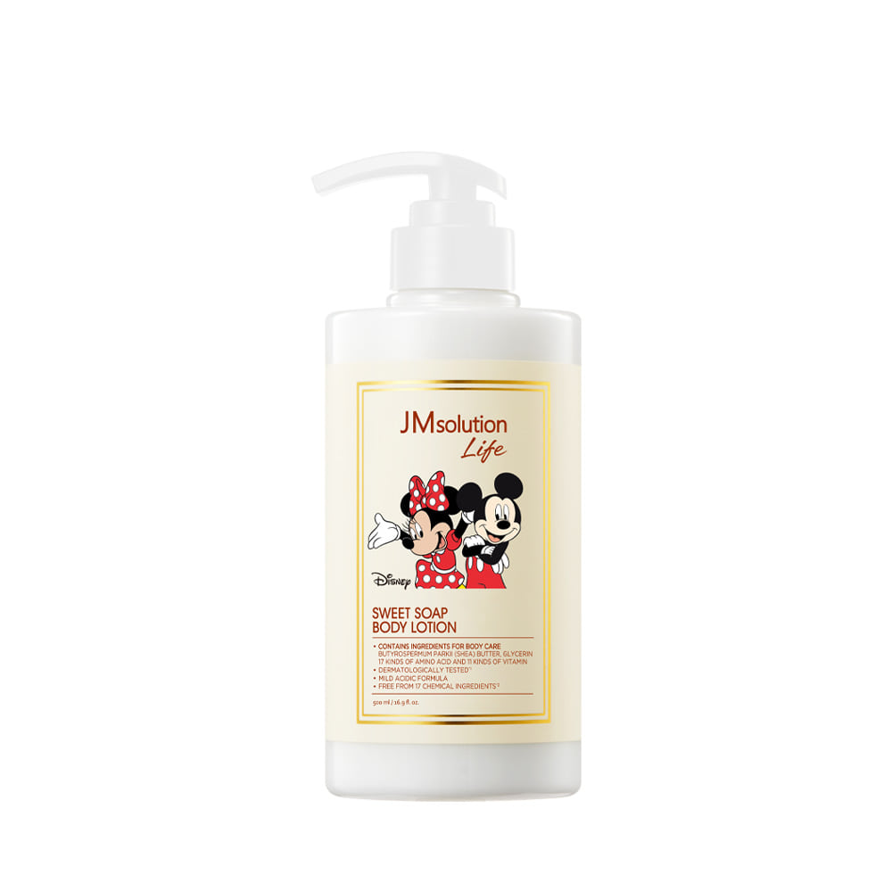 JM SOLUTION LIFE DISNEY SWEET SOAP BODY LOTION 500ml Лосьон для тела с ароматом мускуса и мака 500мл