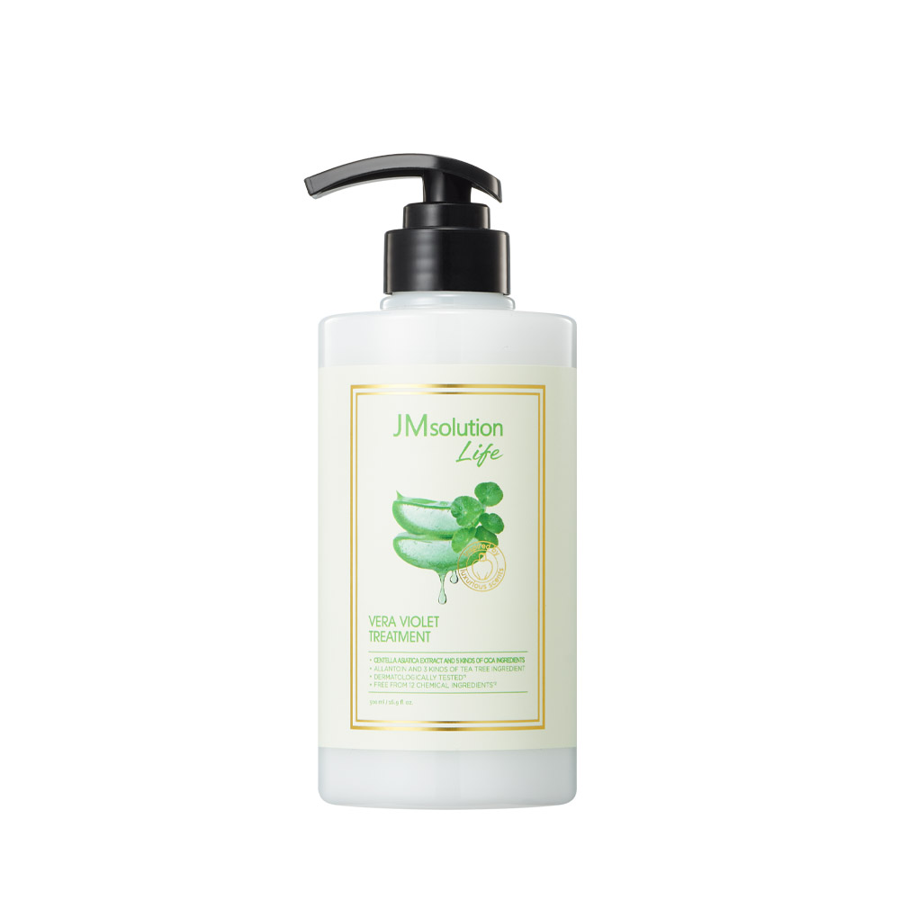 JM SOLUTION LIFE VERA VIOLET TREATMENT 500ml Маска-бальзам для волос успокаивающая 500мл