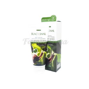 JIGOTT NATURAL FOAM CLEANSING BLACK SNAIL 180ml Пенка для лица с муцином черной улитки 180мл