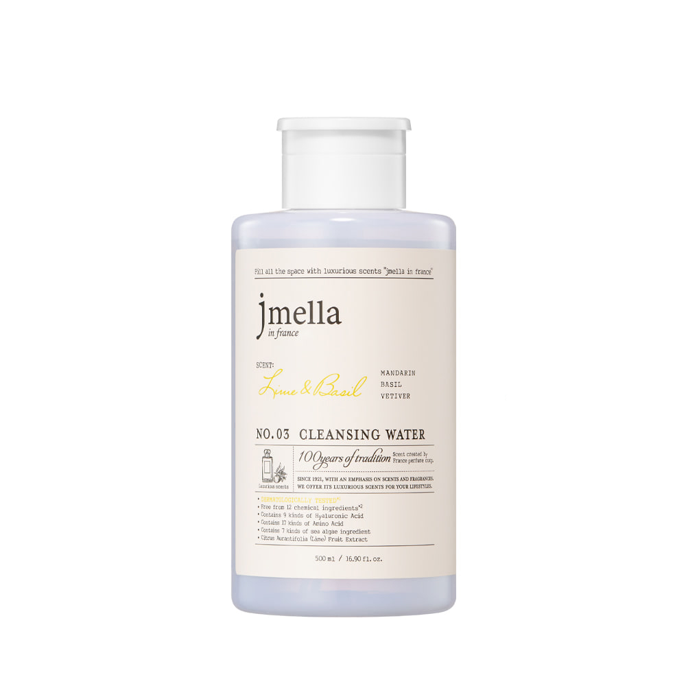 JMELLA IN FRANCE LIME & BASIL CLEANSING WATER 500ml Мицеллярная вода "Лайм и Базилик" 500мл