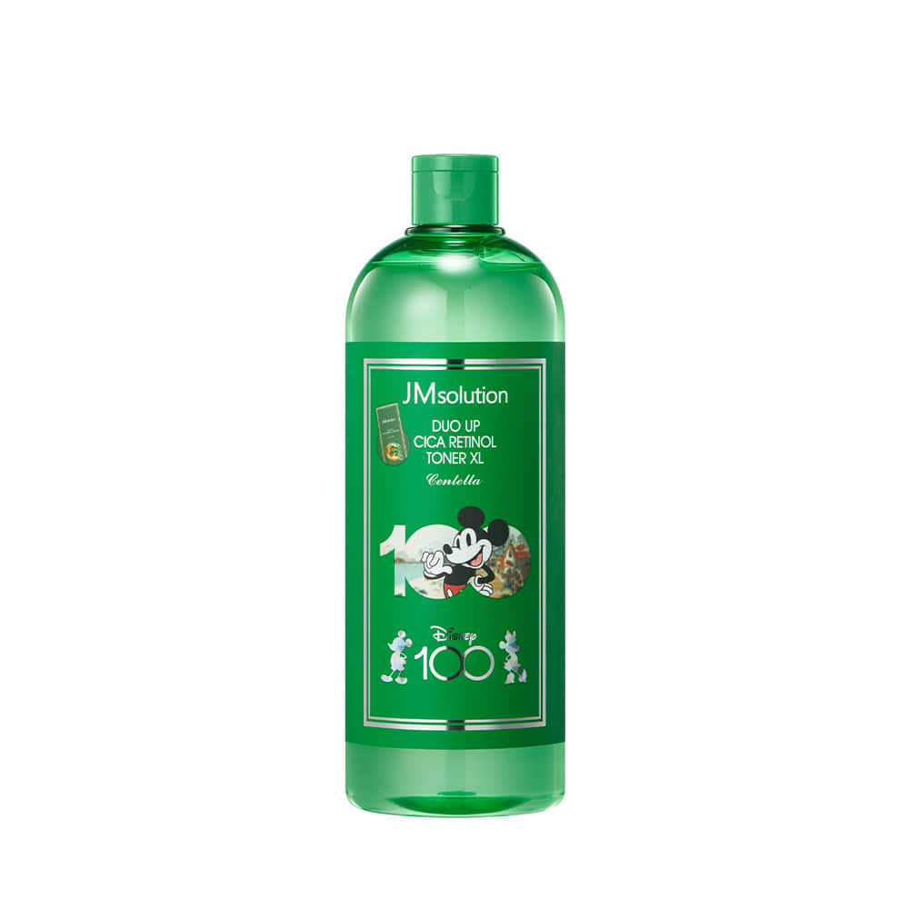JM SOLUTION DUO UP CICA RETINOL TONER XL DISNEY100 600ml Успокаивающий тонер для лица с центеллой и ретинолом (Мики) 600мл