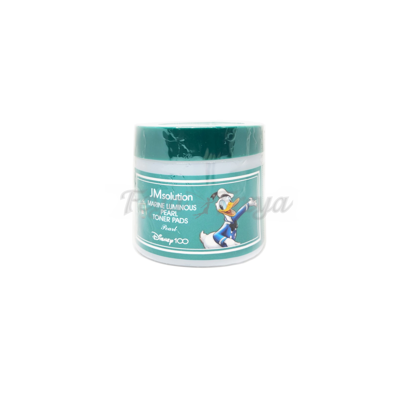 JM SOLUTION MARINE LUMINOUS PEARL TONER PADS Pearl x DISNEY100 70ea Очищающие тонер педы с жемчужным порошком (Дональд) 70шт