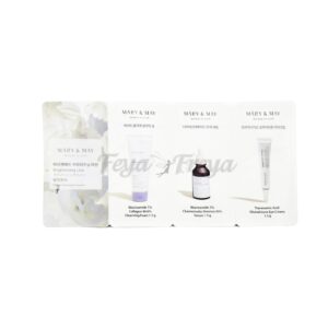 MARY & MAY BRIGHTENING LINE 3STEP SACHET SET 3х ступенчатый стартовый набор для осветления кожи 1.5гр*3шт