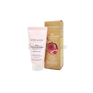 MARY & MAY ROSE HYALURONIC HYDRA WASH OFF PACK 30g Очищающая маска с экстрактом розы и гиалуроновой кислотой 30гр