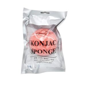GRACE DAY KONJAC SPONGE IS PERFECT FOR CLEANSING DELICATE SKIN PINK 10g Очищающий спонж конняку (розовый) 10гр
