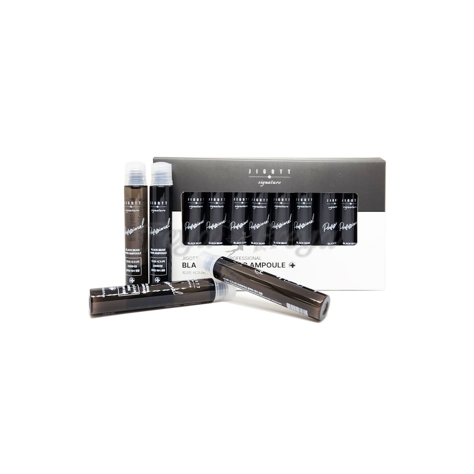 JIGOTT SIGNATURE PROFESSIONAL BLACK BEAN HAIR AMPOULE 13ml*10ea Филлер для волос с экстрактом черной фасоли 13мл*10шт