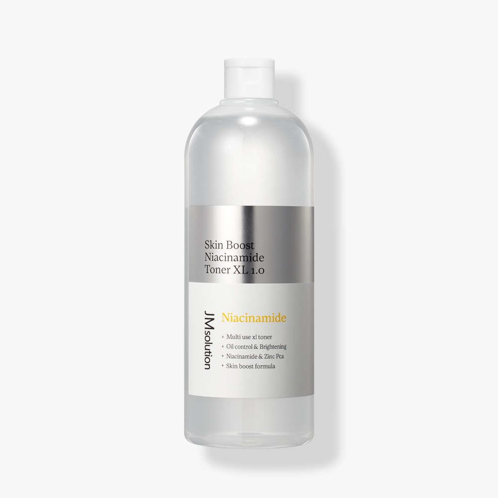 JM SOLUTION SKIN BOOST NIACINAMIDE TONER XL 1.0 600ml Отбеливающий тонер с ниацинамидом 600мл