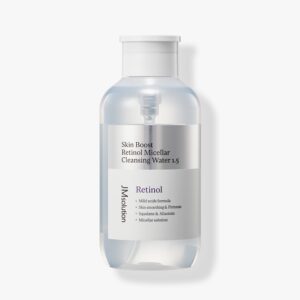 JM SOLUTION SKIN BOOST RETINOL MICELLAR CLEANSING WATER 1.5 500ml Мицеллярная вода с ретинолом для выравнивания тона кожи 500мл