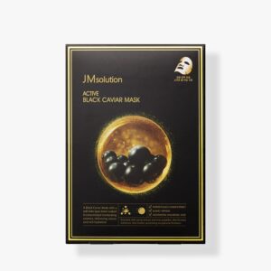 JM SOLUTION ACTIVE BLACK CAVIAR MASK 30ml*10ea Антивозрастная тканевая маска с черной икрой 30мл*10шт
