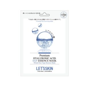 LET'S SKIN HYALURONIC ACID & EGF ESSENCE MASK 25ml*10ea Тканевая маска для лица с гиалуроновой кислотой и EGF 25мл*10шт
