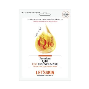 LET'S SKIN Q10 & EGF ESSENCE MASK 25ml*10ea Тканевая маска для лица с коэнзимом Q10 и EGF 25мл*10шт