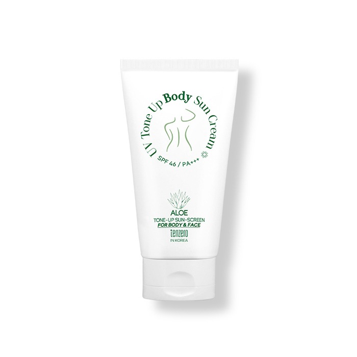 TENZERO ALOE UV TONE UP BODY SUN CREAM Солнцезащитный крем для тела с тонирующим эффектом c алоэ 150гр