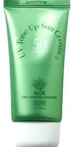 TENZERO ALOE UV TONE UP SUN CREAM Солнцезащитный крем с тонирующим эффектом c алоэ 70гр